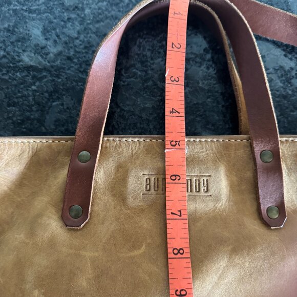 Women's toto/purse all leather shoulder/double handles by Burgundy - Picture 8 of 14